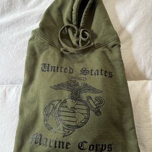 Olive Green Military Sweatshirt